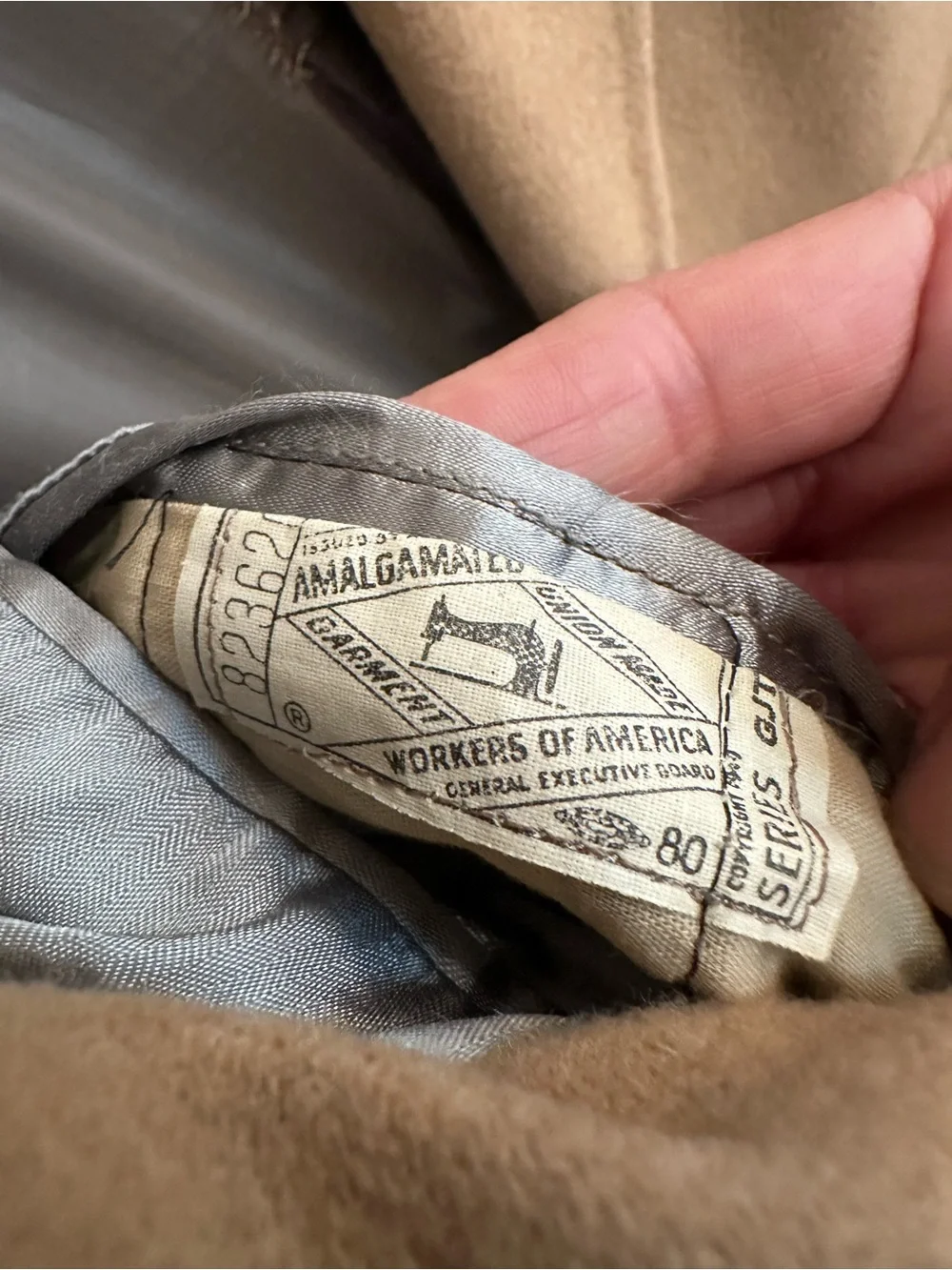 Vintage Hart Schaffner & Marx Men’s Camel Tan Wool Blazer Union Made 42R(approx)